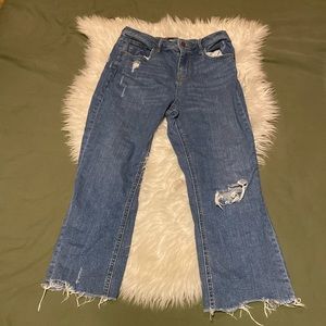 BDG Urban Outfitters Kick Flare High Rise Cropped Jeans
